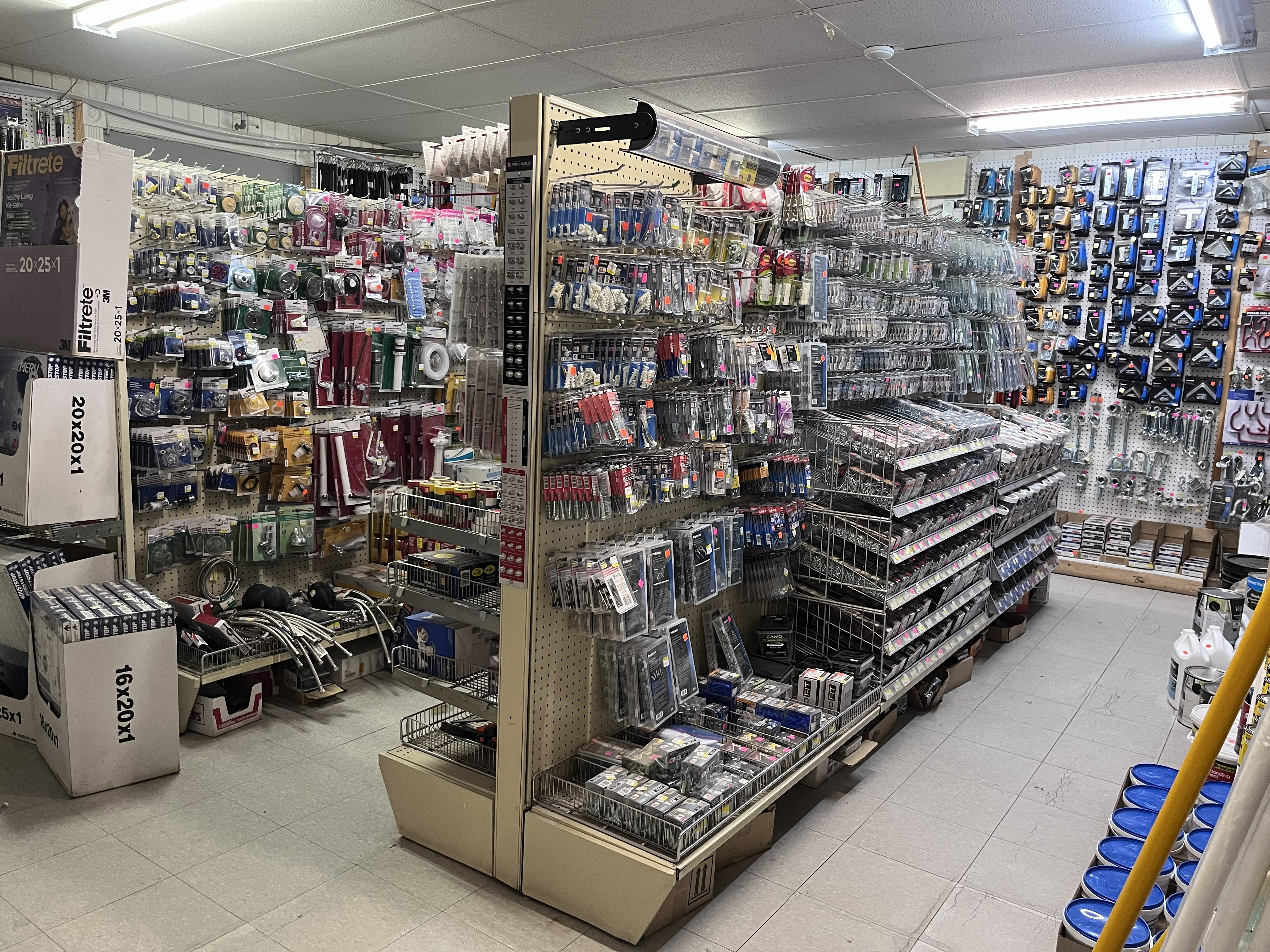 Store shelving and merchandise